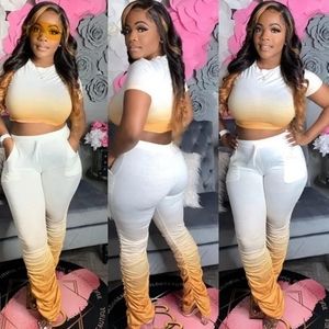 Two piece Stacked Leggings Outfit